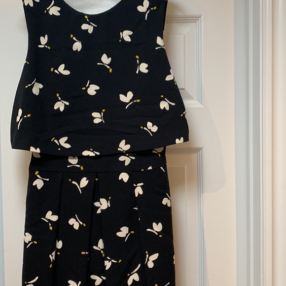 Zara black dress with butterflies - Picture 2 of 3